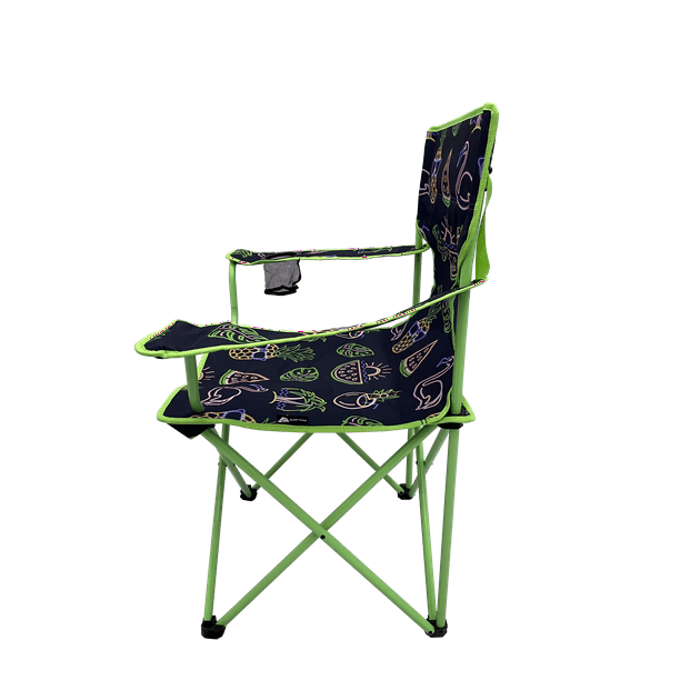 Ozark Trail Camping Chair, Neon Green and Blue